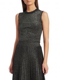 A L C  - Mariam Lurex Cropped Top at Saks Fifth Avenue